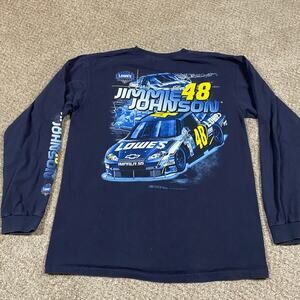 Chase Authentics Jimmy Johnson T Shirt Mens L Lowe's Long Sleeve Y2K